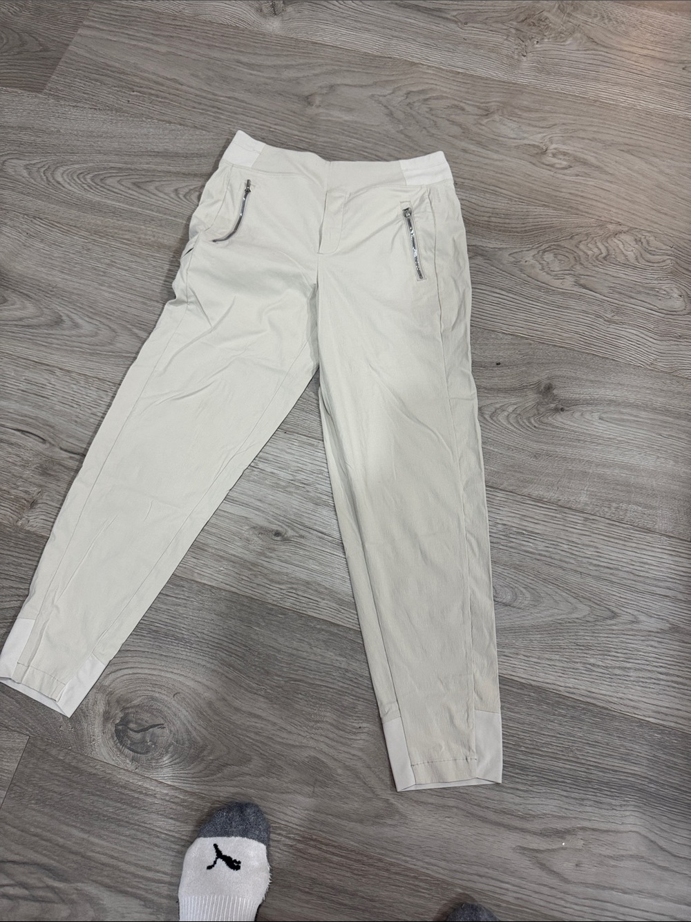 Athleta Off-White Women's Zip Pocket Joggers